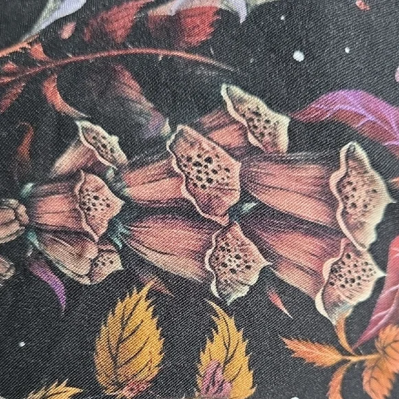 Floral Black Button Down Dress - Picture 8 of 10